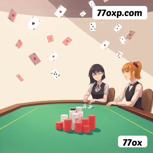 Blackjack ao vivo 77ox